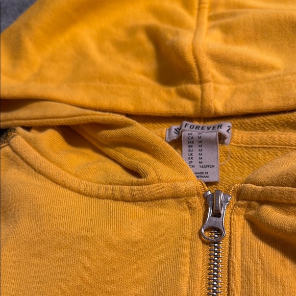 Yellow Zip-Up Hoodie - Picture 3 of 3